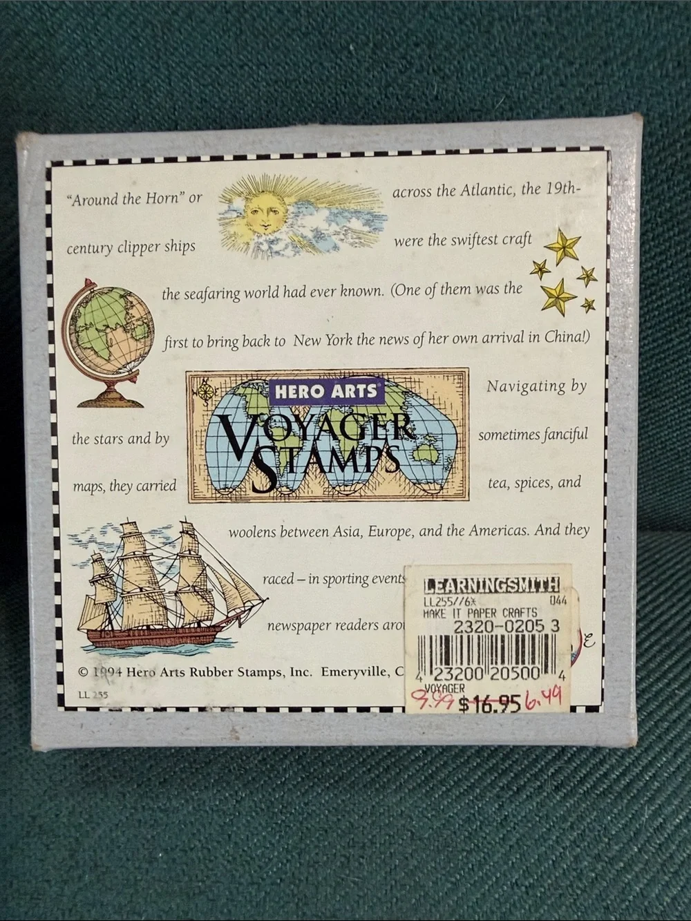 2 Sets Hero Arts Rubber Stamps: Continents and Voyager Stamps